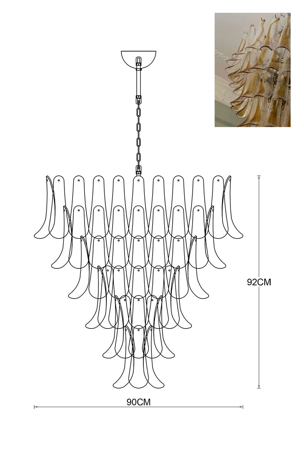 Art Petals Chandelier