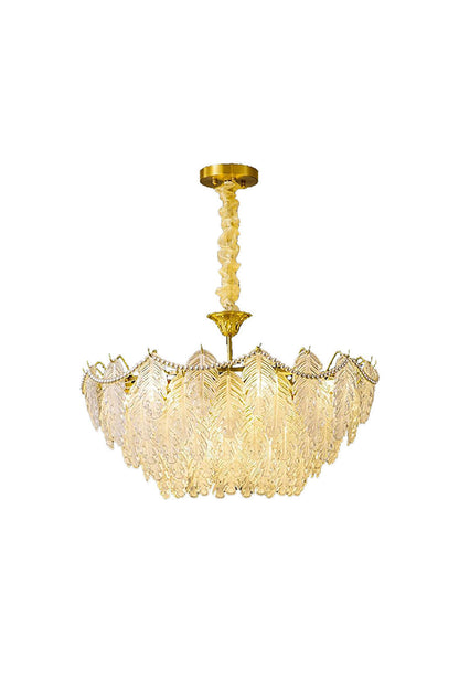 Glass Leaf Chandelier - morylighting