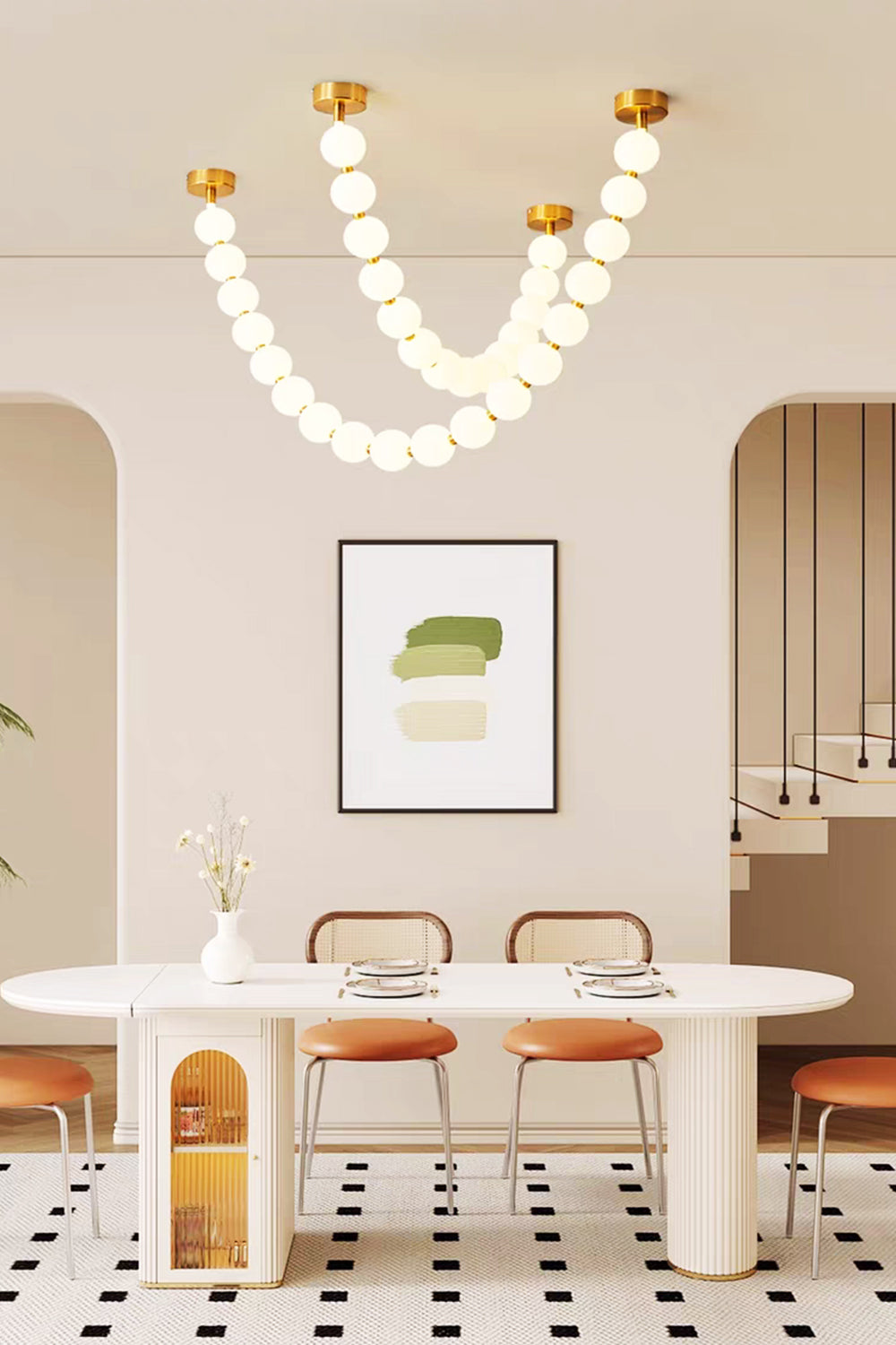 Pearl Necklace Chandelier - view 4 | morylighting