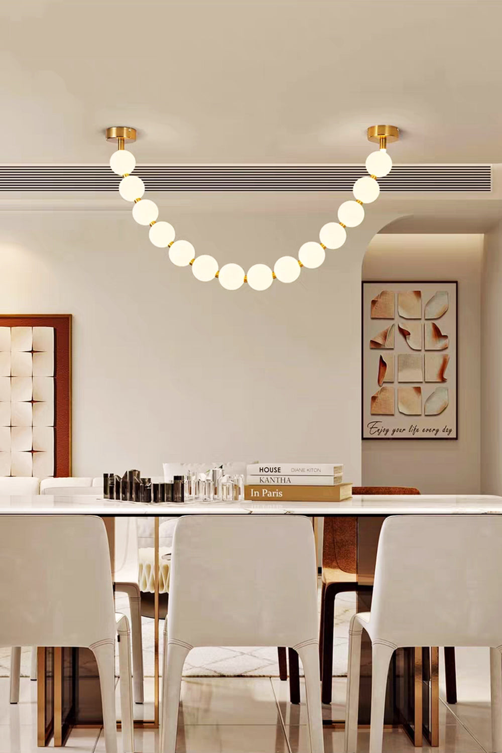 Pearl Necklace Chandelier - view 7 | morylighting