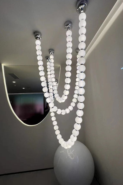 Pearl Necklace Chandelier 12cm - view 5 | morylighting