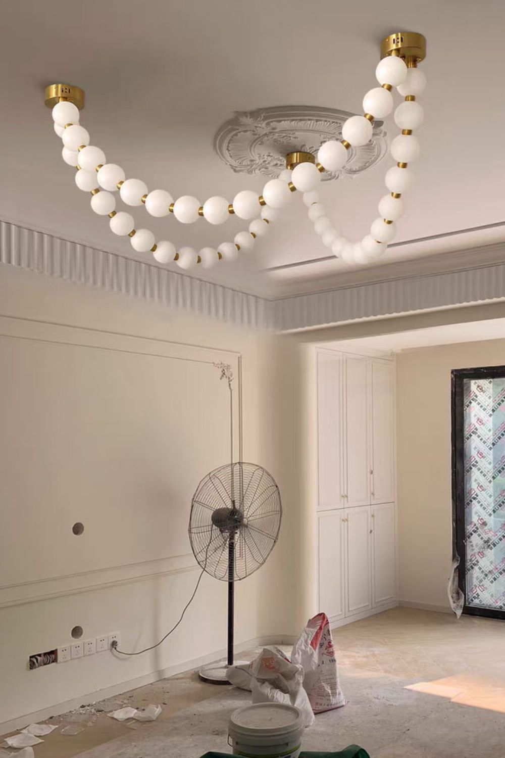 Pearl Necklace Chandelier 12cm - view 4 | morylighting