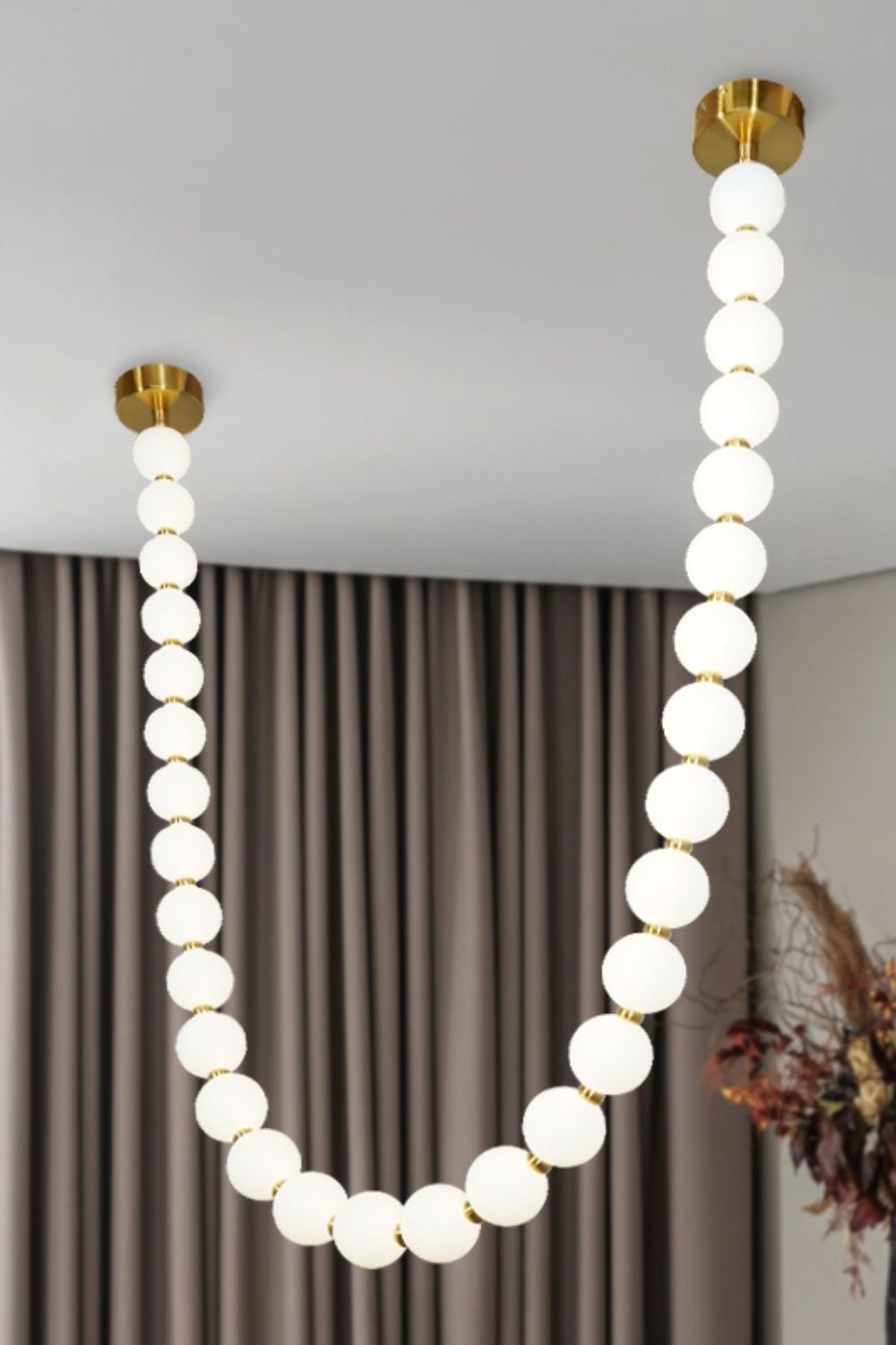 Pearl Necklace Chandelier - view 9 | morylighting