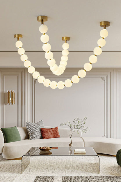 Pearl Necklace Chandelier - view 2 | morylighting