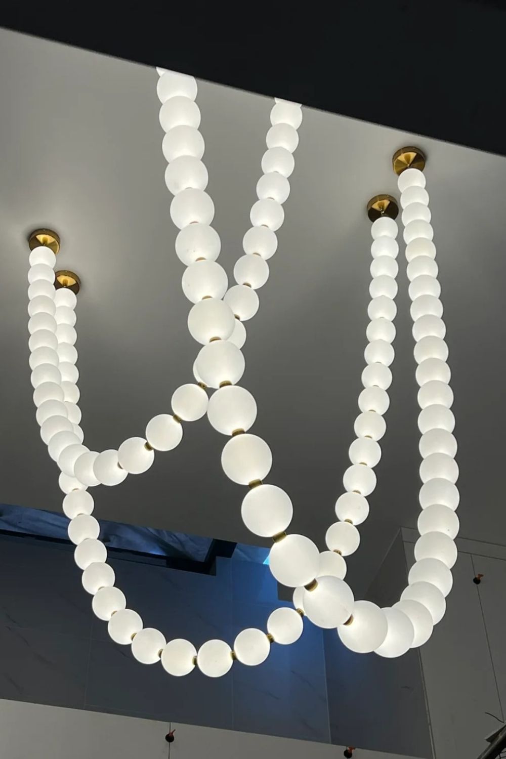Pearl Necklace Chandelier 12cm - view 14 | morylighting