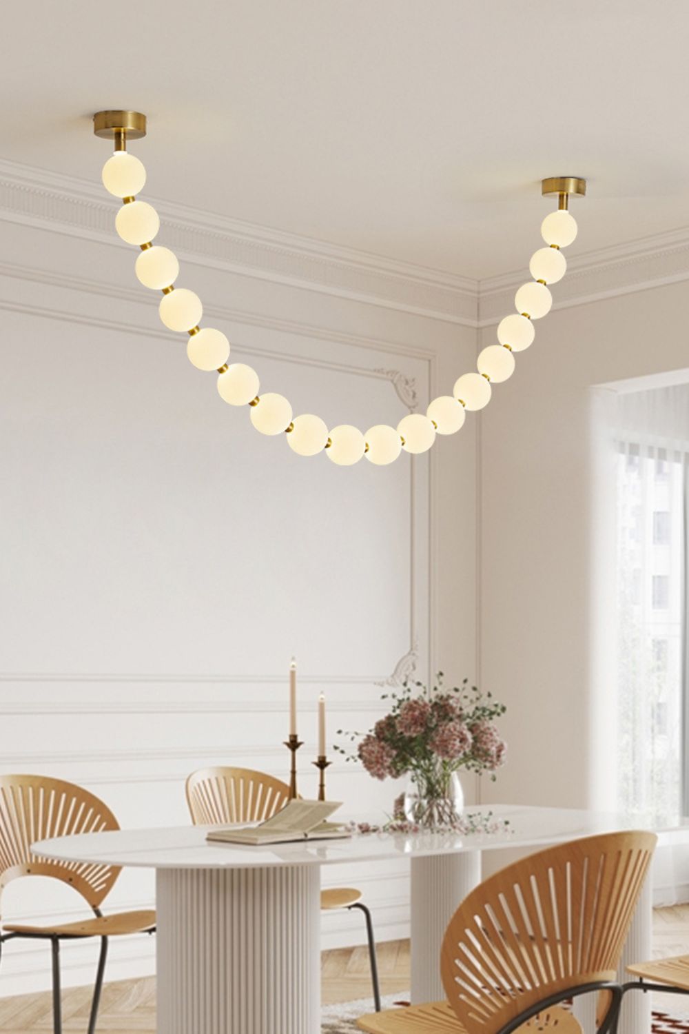 Pearl Necklace Chandelier - view 22 | morylighting