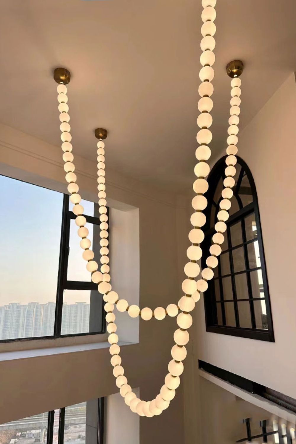 Pearl Necklace Chandelier 12cm - view 3 | morylighting