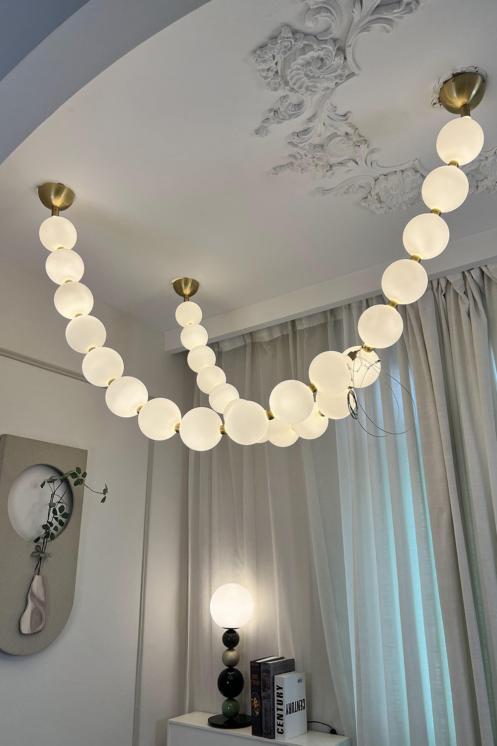 Pearl Necklace Chandelier 12cm - view 38 | morylighting