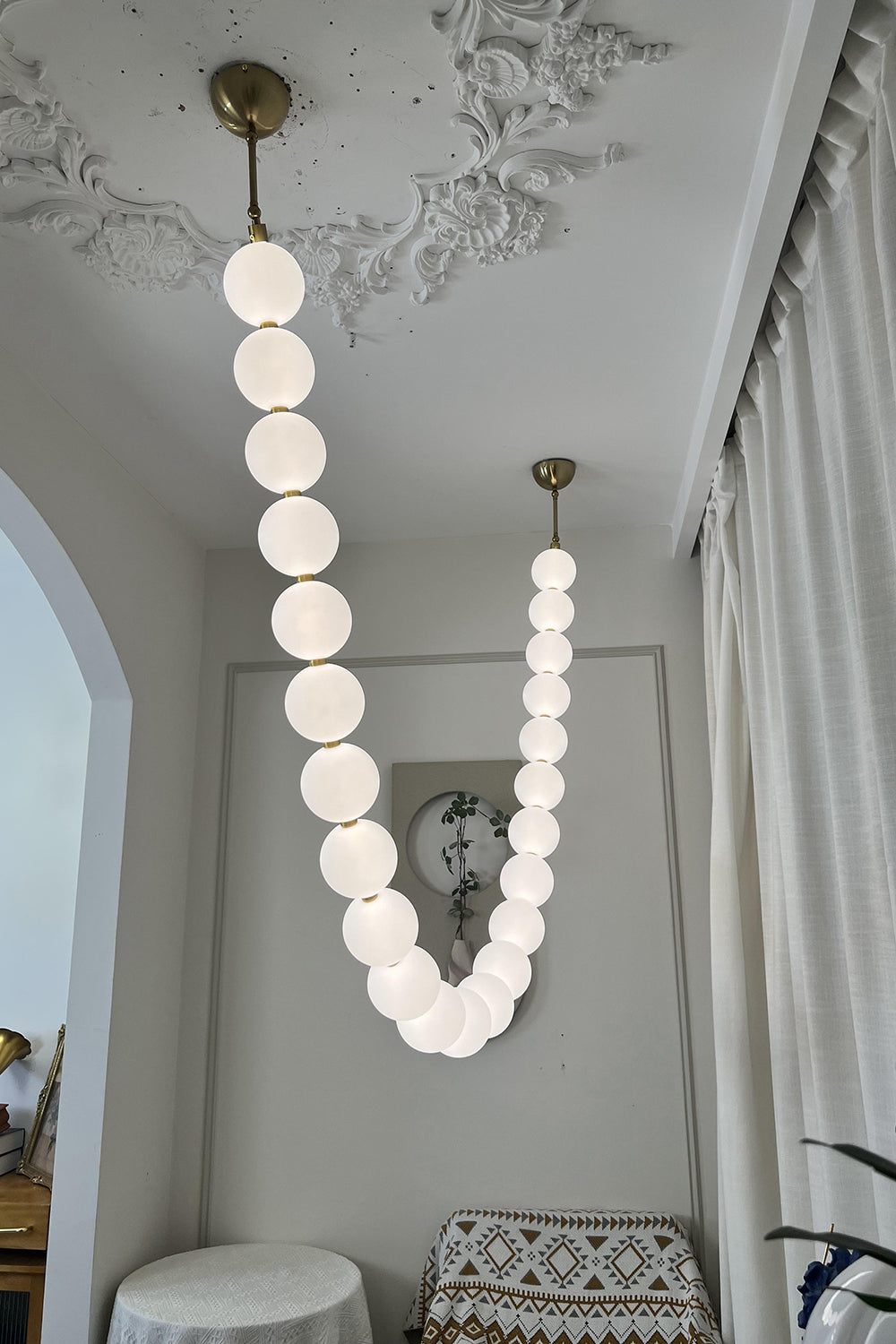 Pearl Necklace Chandelier - view 38 | morylighting