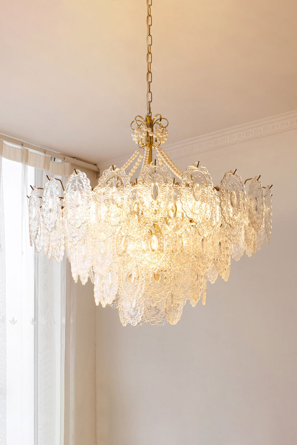 Pearls Glass Chandelier - morylighting
