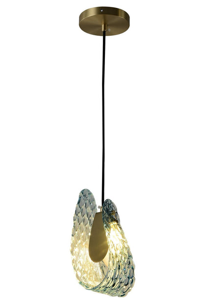 Petal Blue Glass Pendant Light - morylighting