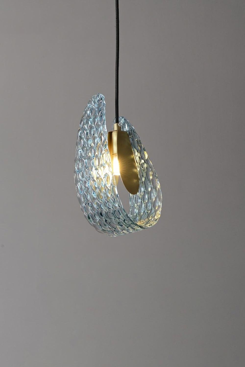 Petal Blue Glass Pendant Light - morylighting