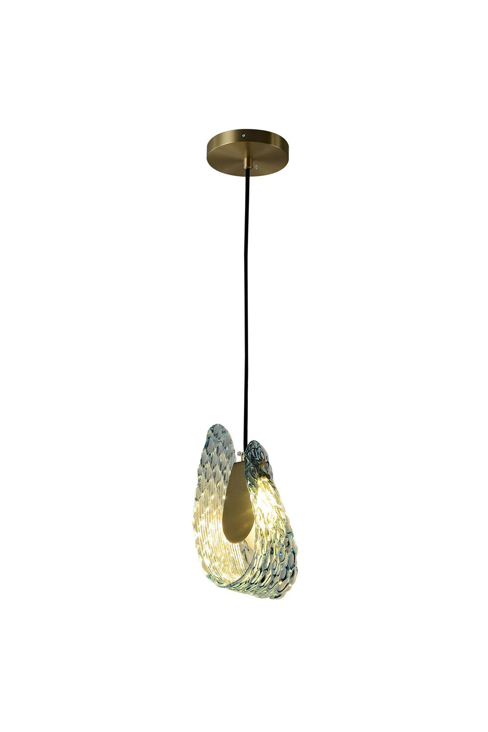 Petal Blue Glass Pendant Light - morylighting