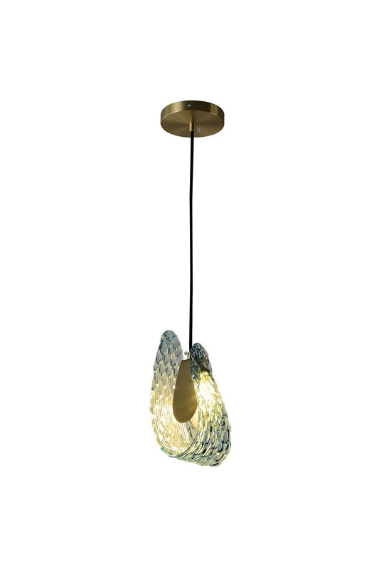 Petal Blue Glass Pendant Light - morylighting