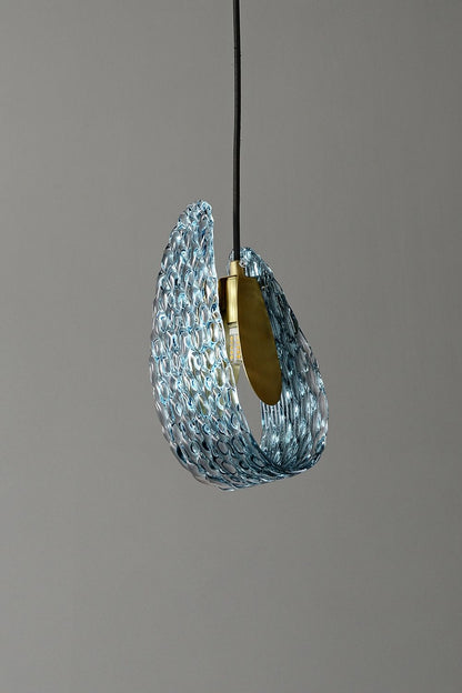 Petal Blue Glass Pendant Light - morylighting