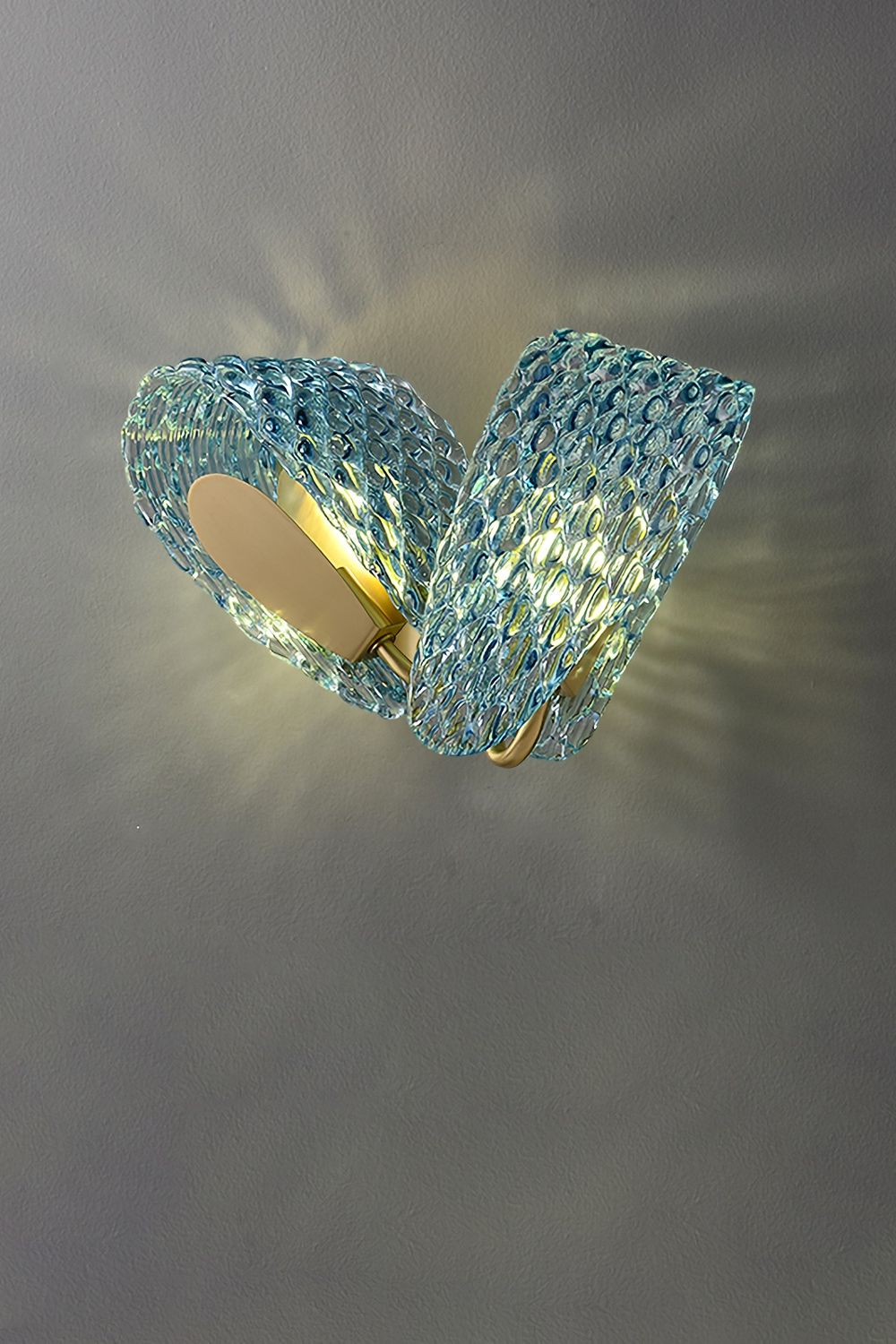 Petal Blue Glass Wall Lamp - morylighting