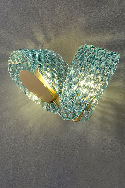 Petal Blue Glass Wall Lamp - morylighting