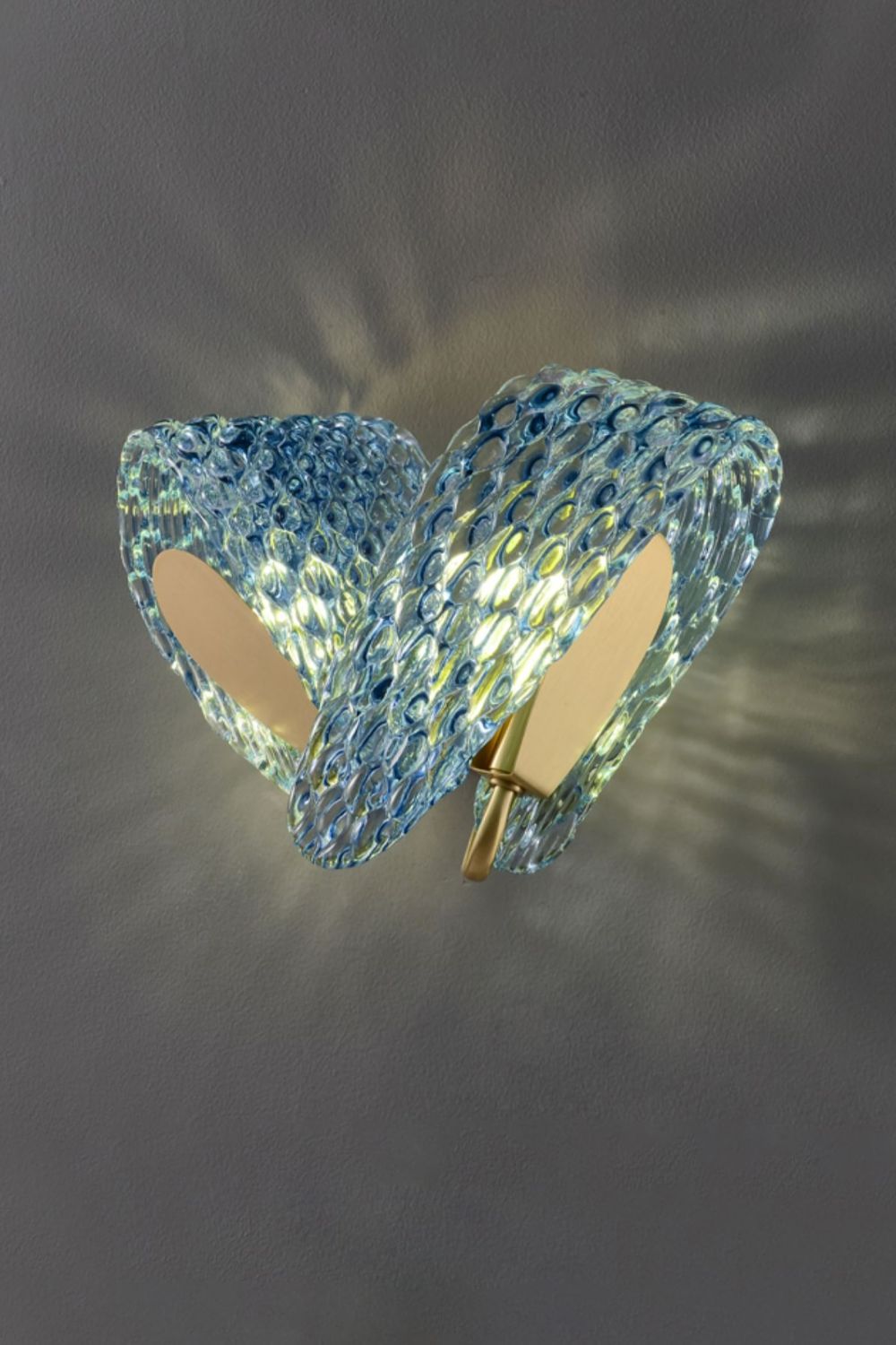 Petal Blue Glass Wall Lamp - morylighting