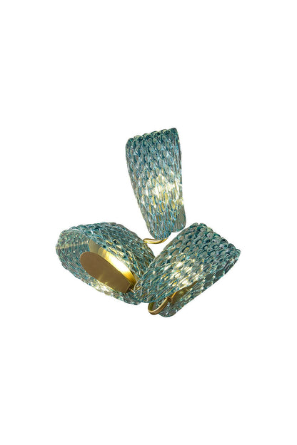 Petal Blue Glass Wall Lamp - morylighting