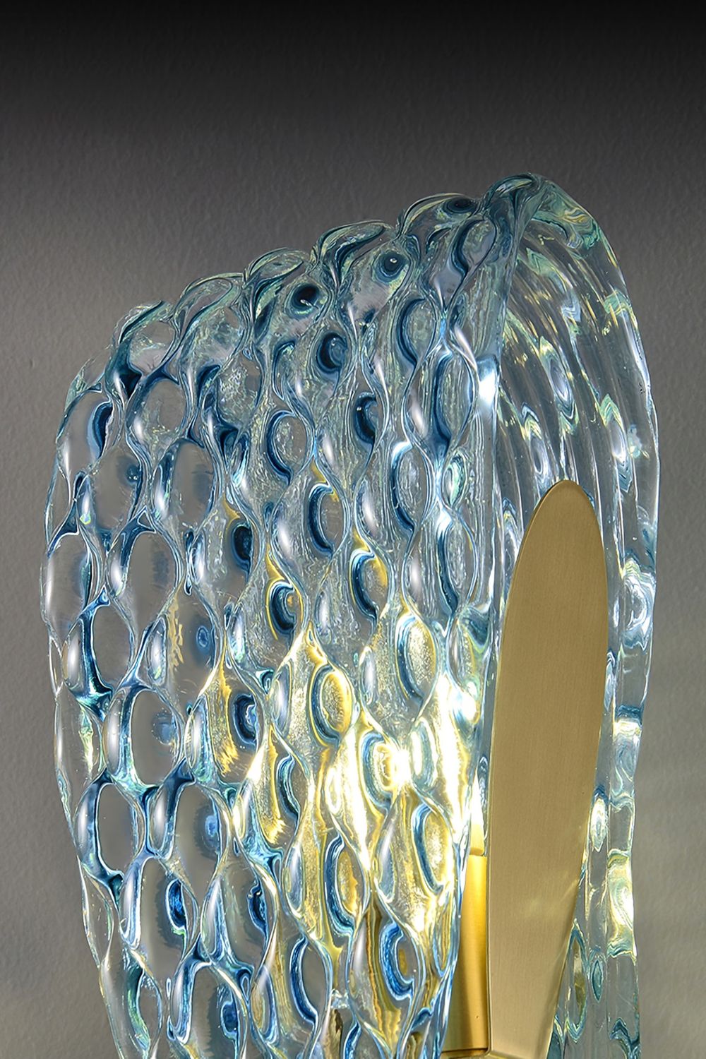 Petal Blue Glass Wall Lamp - morylighting