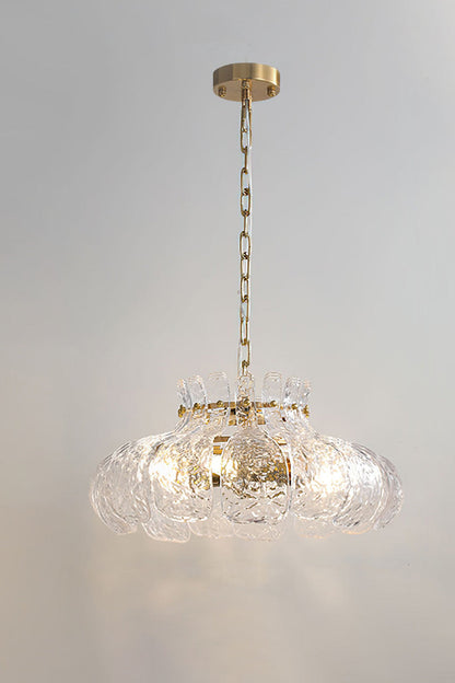 Modern Petal Ice Glass Pendant Light - view 5 | morylighting