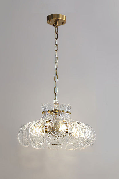 Modern Petal Ice Glass Pendant Light - view 7 | morylighting