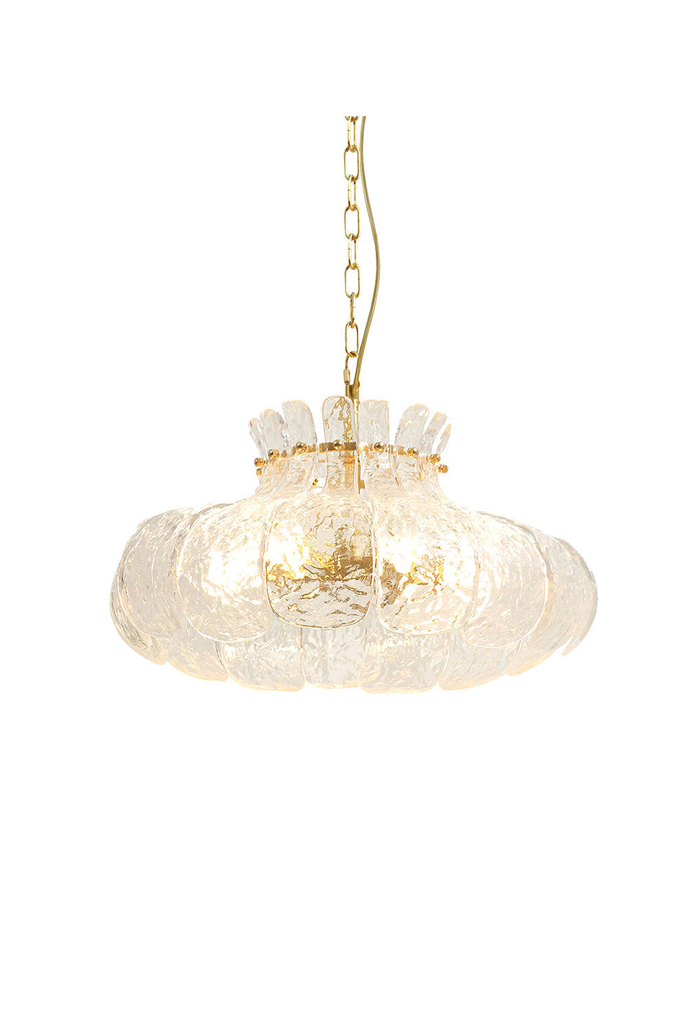 Modern Petal Ice Glass Pendant Light | morylighting