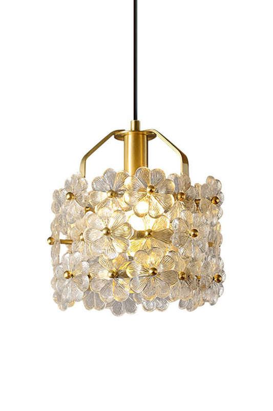 Petit Floral Glass Pendant Lamp - morylighting
