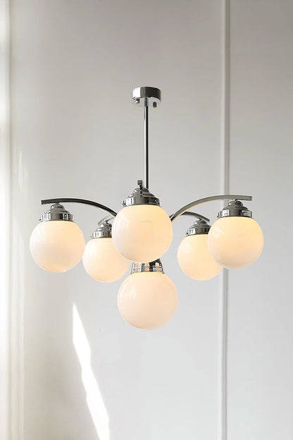 Pink Globe Modern Chandelier - view 3 | morylighting