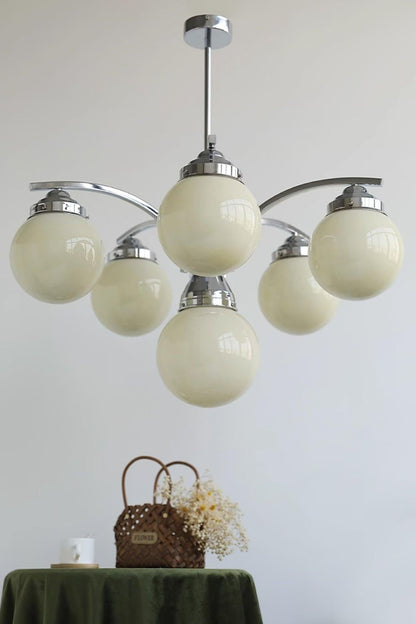 Pink Globe Modern Chandelier - view 8 | morylighting