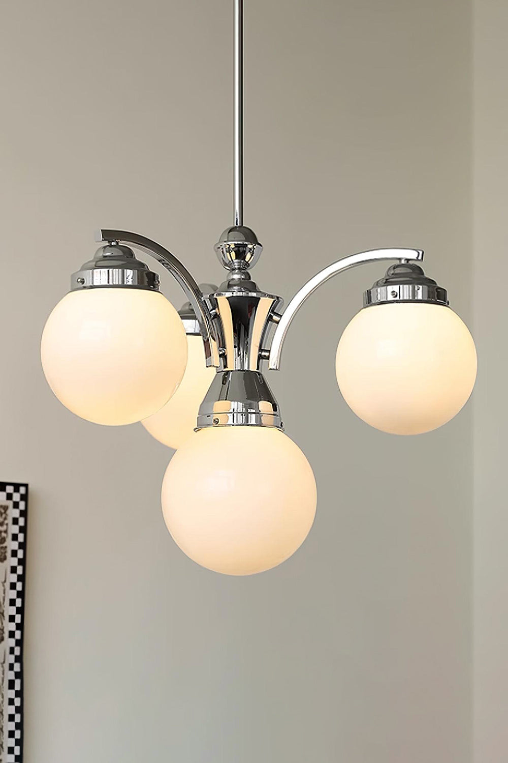 Pink Globe Modern Chandelier - view 15 | morylighting