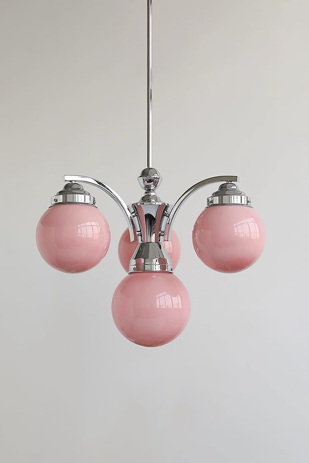 Pink Globe Modern Chandelier - view 10 | morylighting