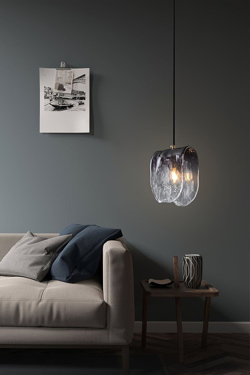 Planck Pendant Gradient Glass Light - view 5 | morylighting