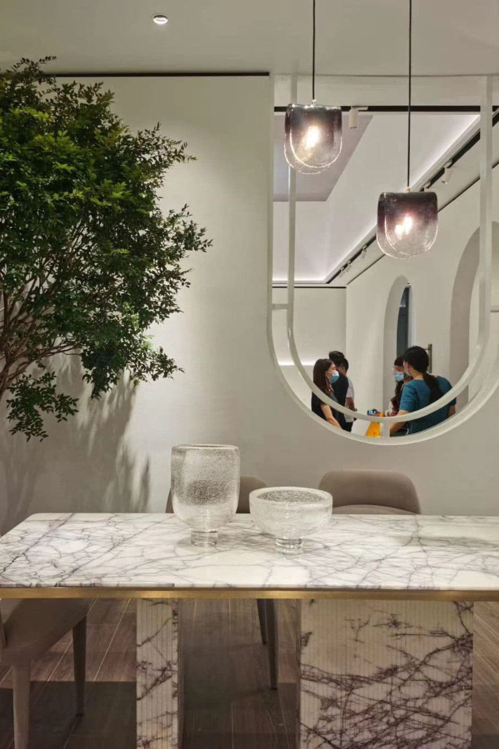 Planck Pendant Gradient Glass Light - view 7 | morylighting