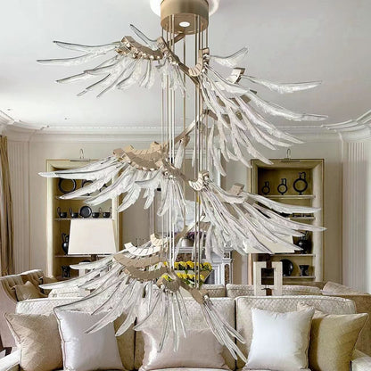 Galaxy Plumage Ascent Crystal Chandelier