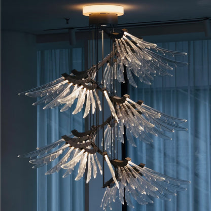 Galaxy Plumage Ascent Crystal Chandelier