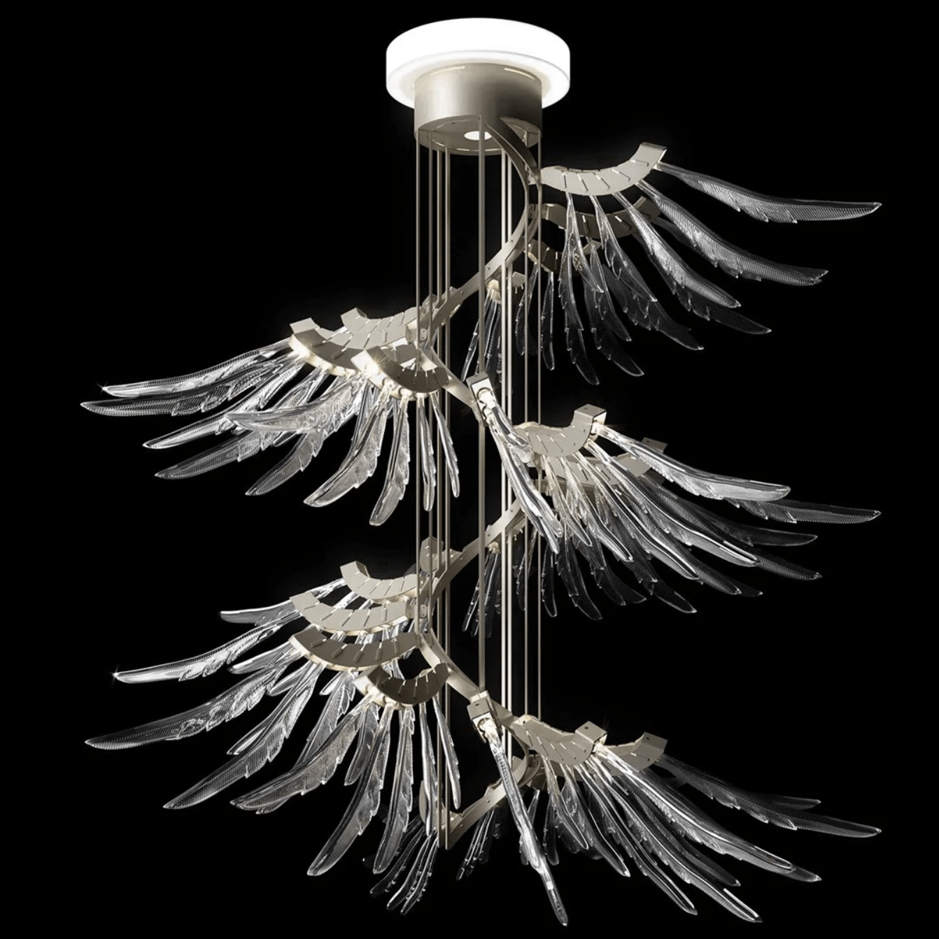 Galaxy Plumage Ascent Crystal Chandelier