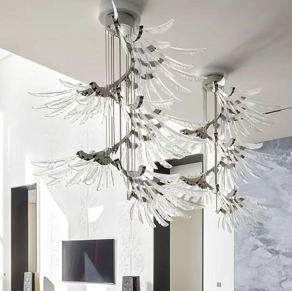 Galaxy Plumage Ascent Crystal Chandelier