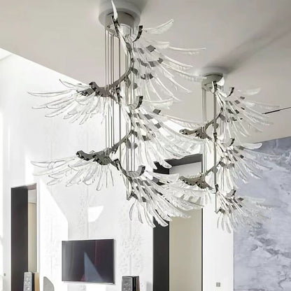 Galaxy Plumage Ascent Crystal Chandelier