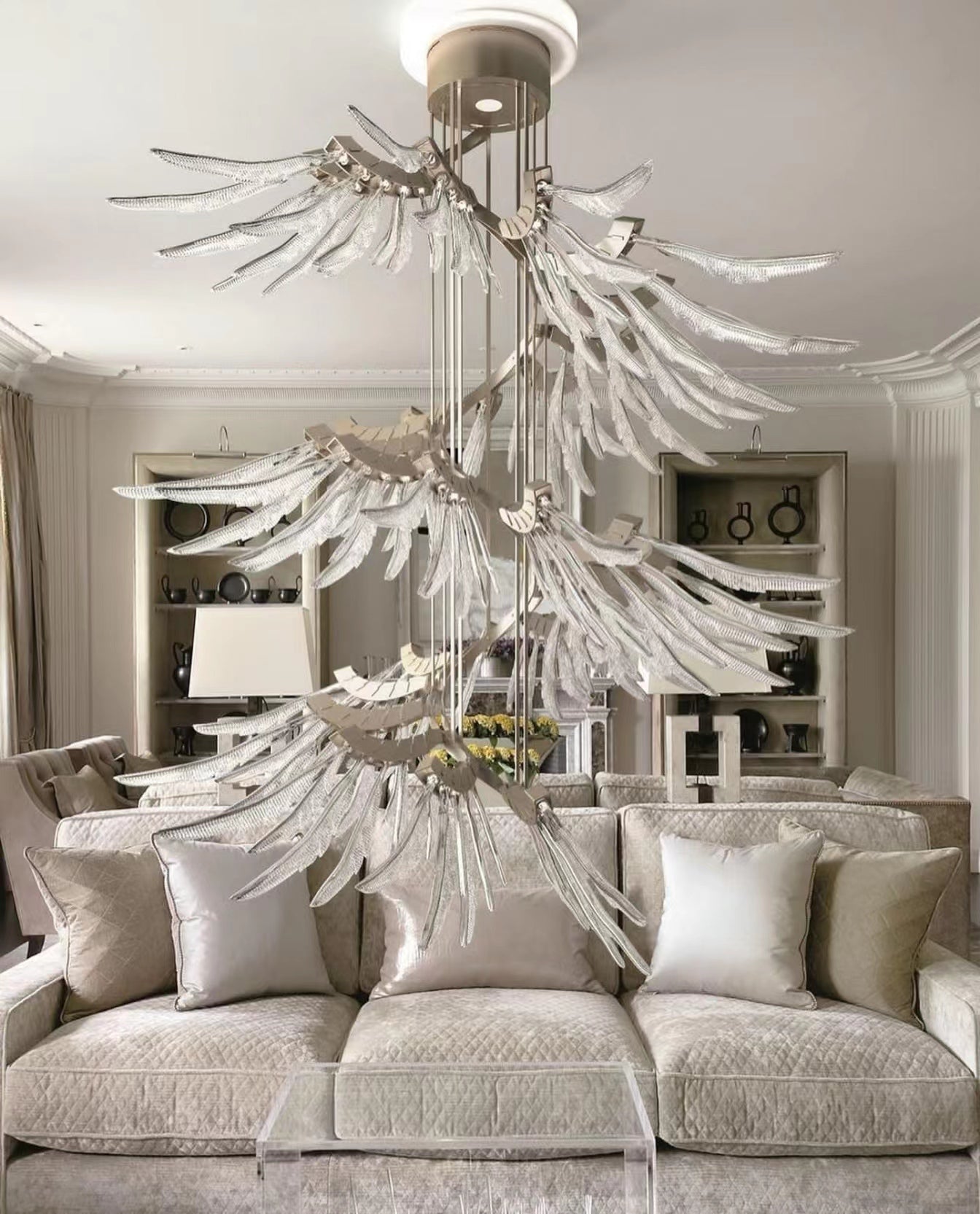 Galaxy Plumage Ascent Crystal Chandelier