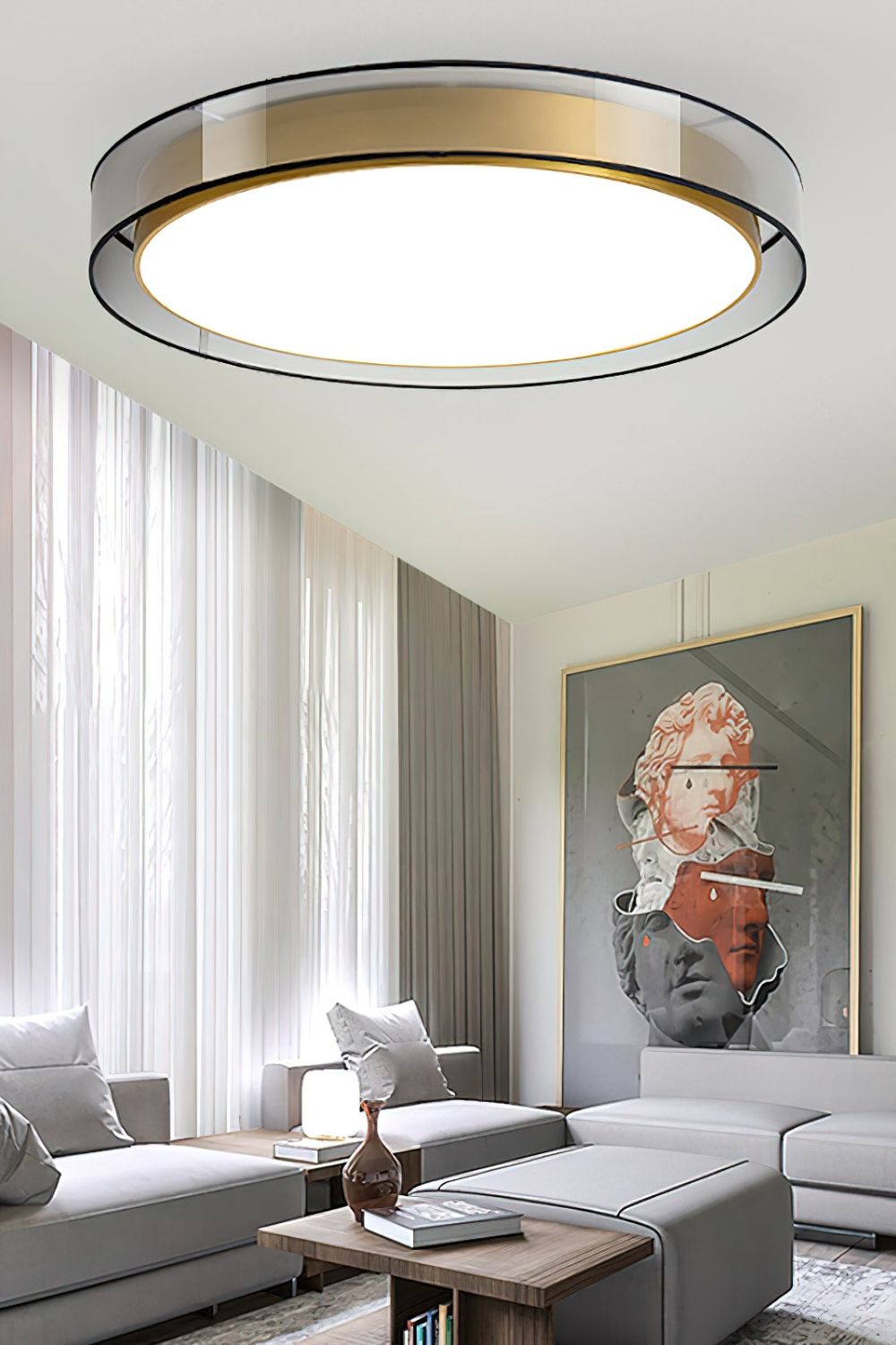 Post-Modern LED Ceiling Lamp - view 4 | morylighting