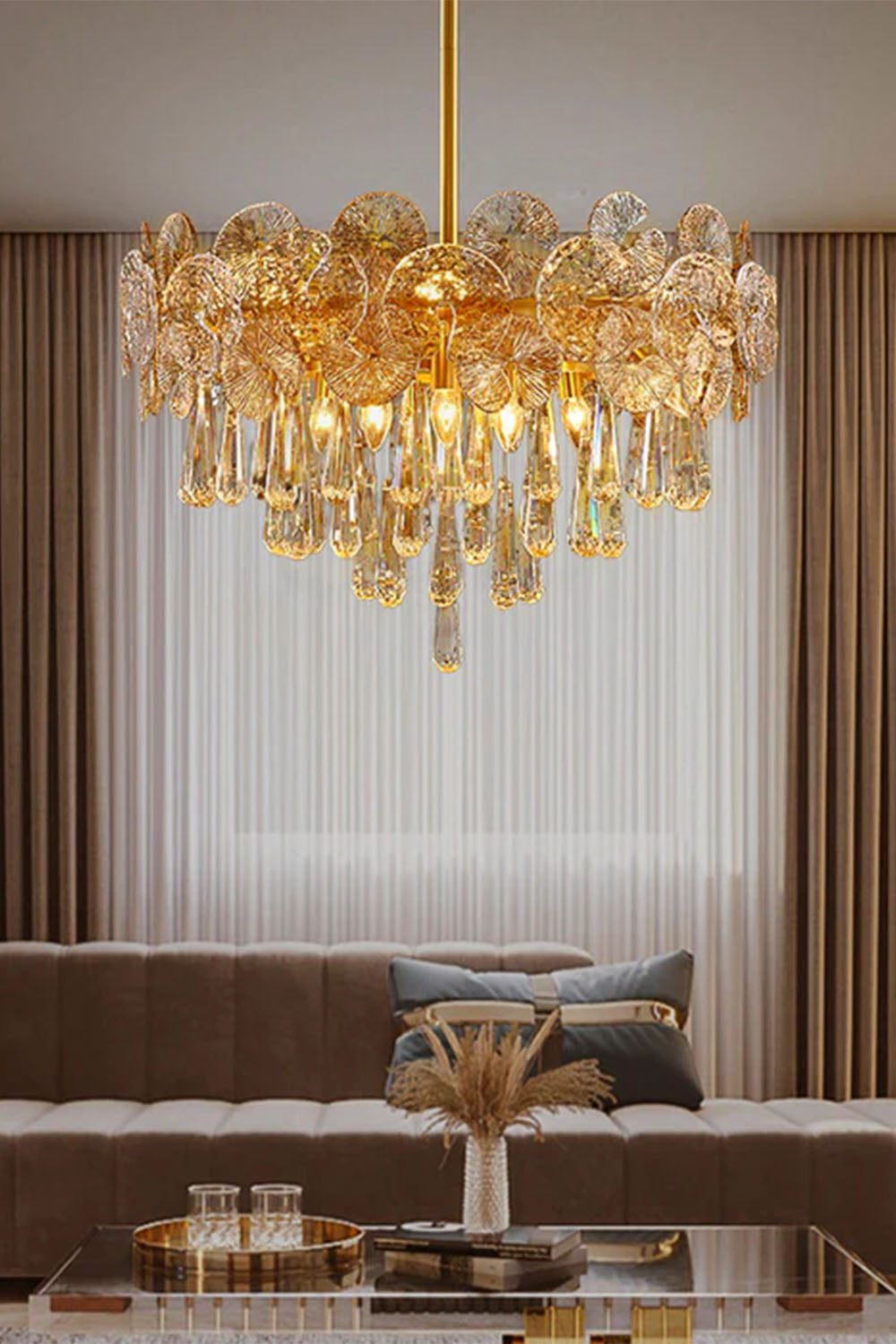Postmodern Light Luxury Crystal Chandelier - view 3 | morylighting