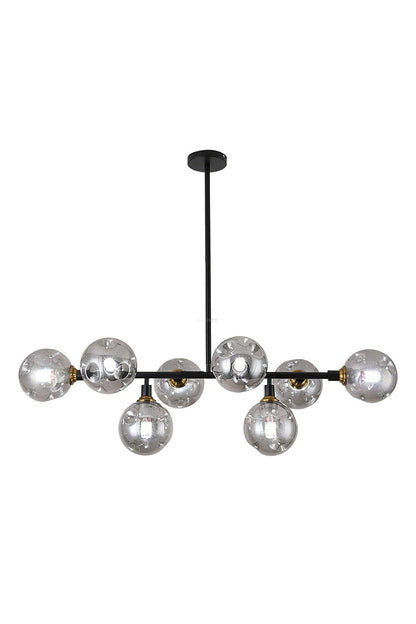 Primas Smoked Glass Linear Chandelier | morylighting