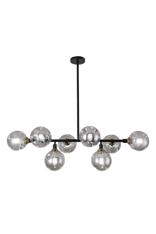 Primas Smoked Glass Linear Chandelier | morylighting