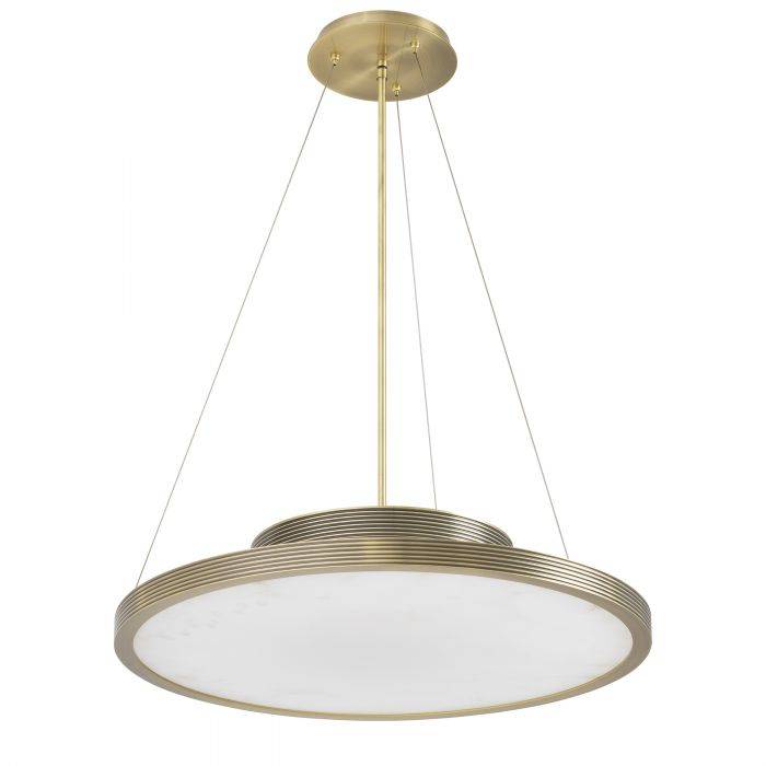Pullman Modern Alabaster Chandelier - [Brass]