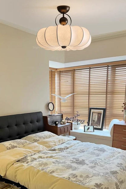 Pumpkin Silk Ceiling Lamp - view 3 | morylighting