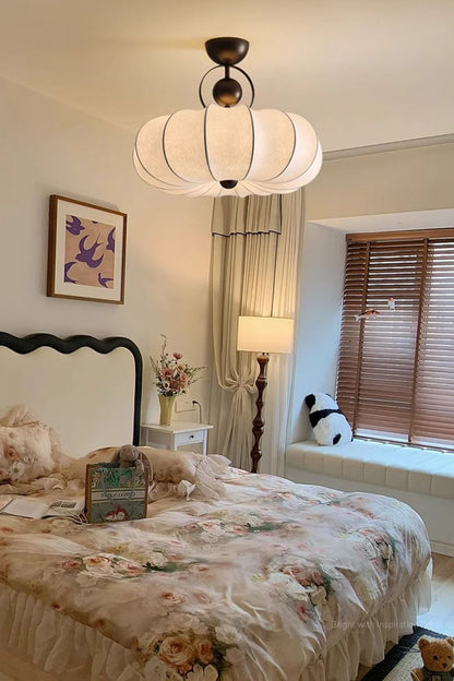 Pumpkin Silk Ceiling Lamp - view 5 | morylighting