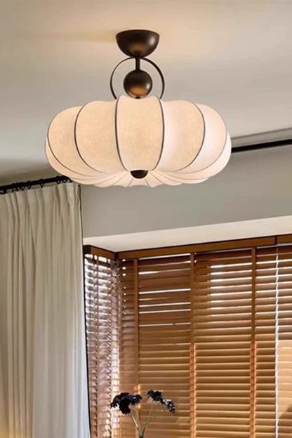 Pumpkin Silk Ceiling Lamp - view 6 | morylighting