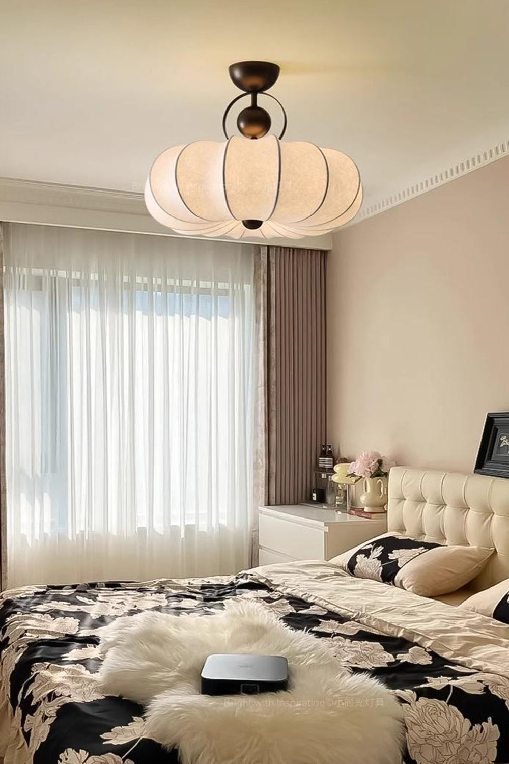 Pumpkin Silk Ceiling Lamp - view 7 | morylighting