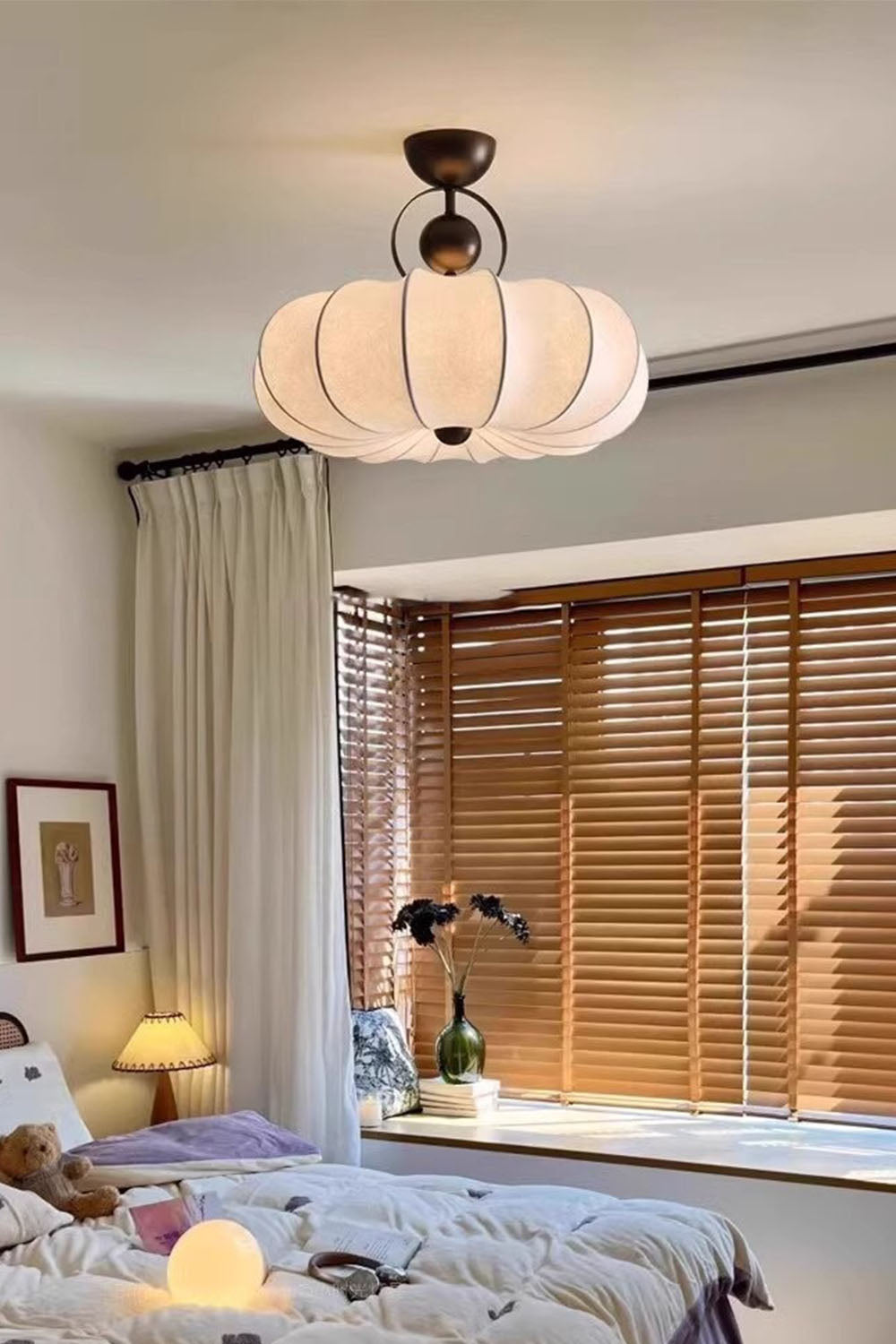 Pumpkin Silk Ceiling Lamp - view 13 | morylighting